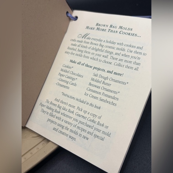 1996 Brown Bag Cookie & Craft Mold Hill Design Teapot Pattern Mold with Tags NWT - Picture 10 of 14